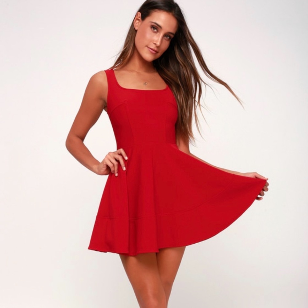 Lulu's Red Mini Dress